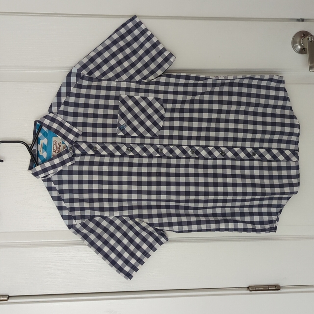 Original Penguin Grey Short Sleeve Button Down